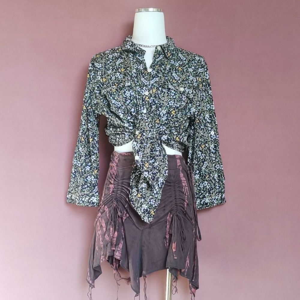 Wildflower Button-Up Blouse